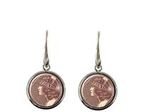 Wahine New Zealand Postage Stamp Earrings 